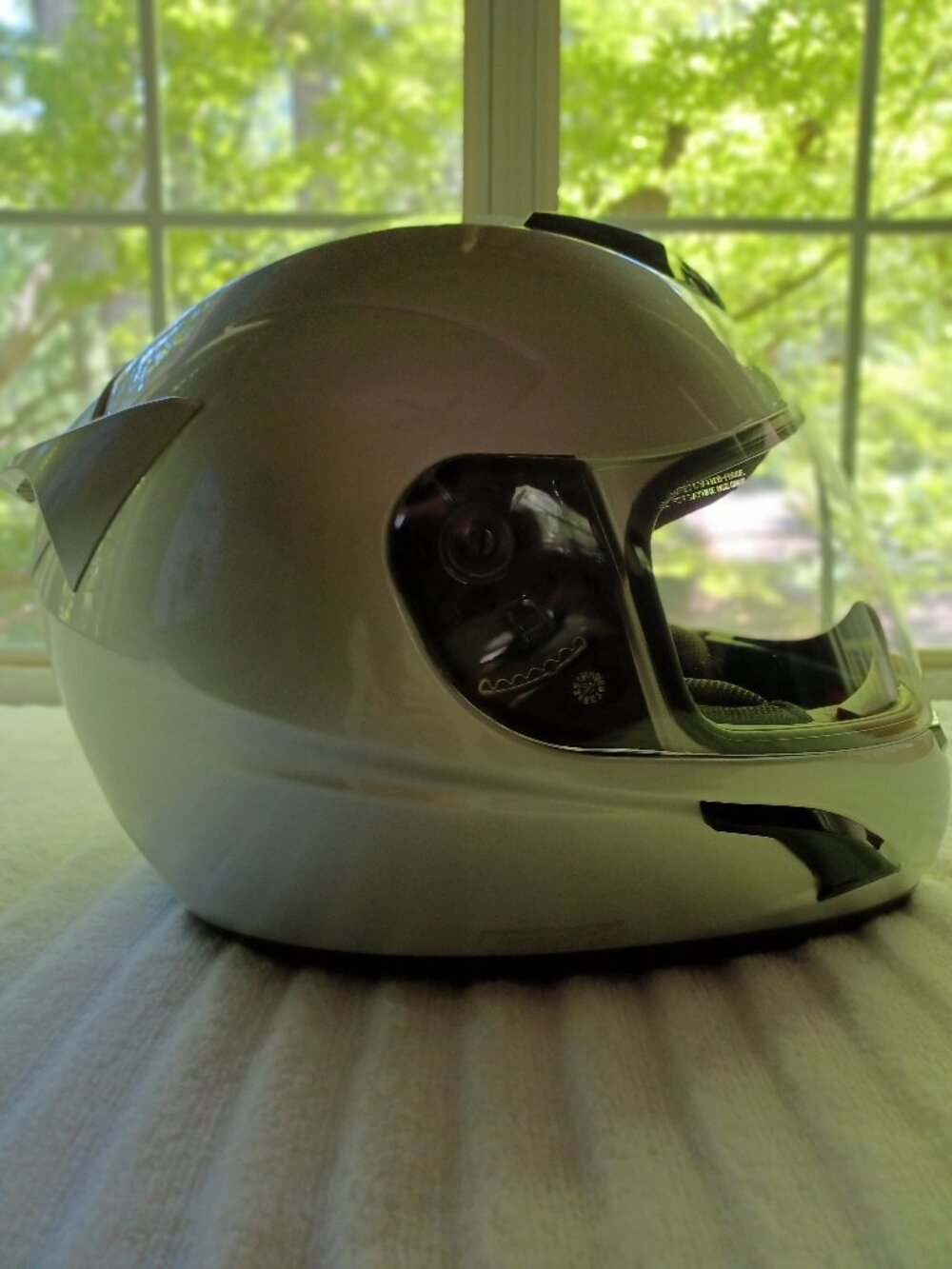 Motorcyle Helmet, SevenZeroSeven Like new, w/ Bag, Unisex, Size Adult XS, Silver